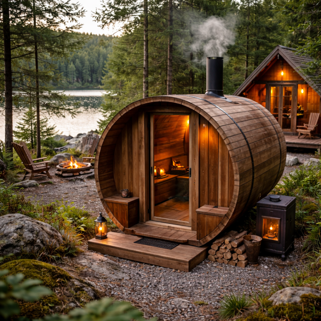 Tiny Cabin, Big Benefits: Adding a Barrel Sauna to Your Off-Grid Retreat