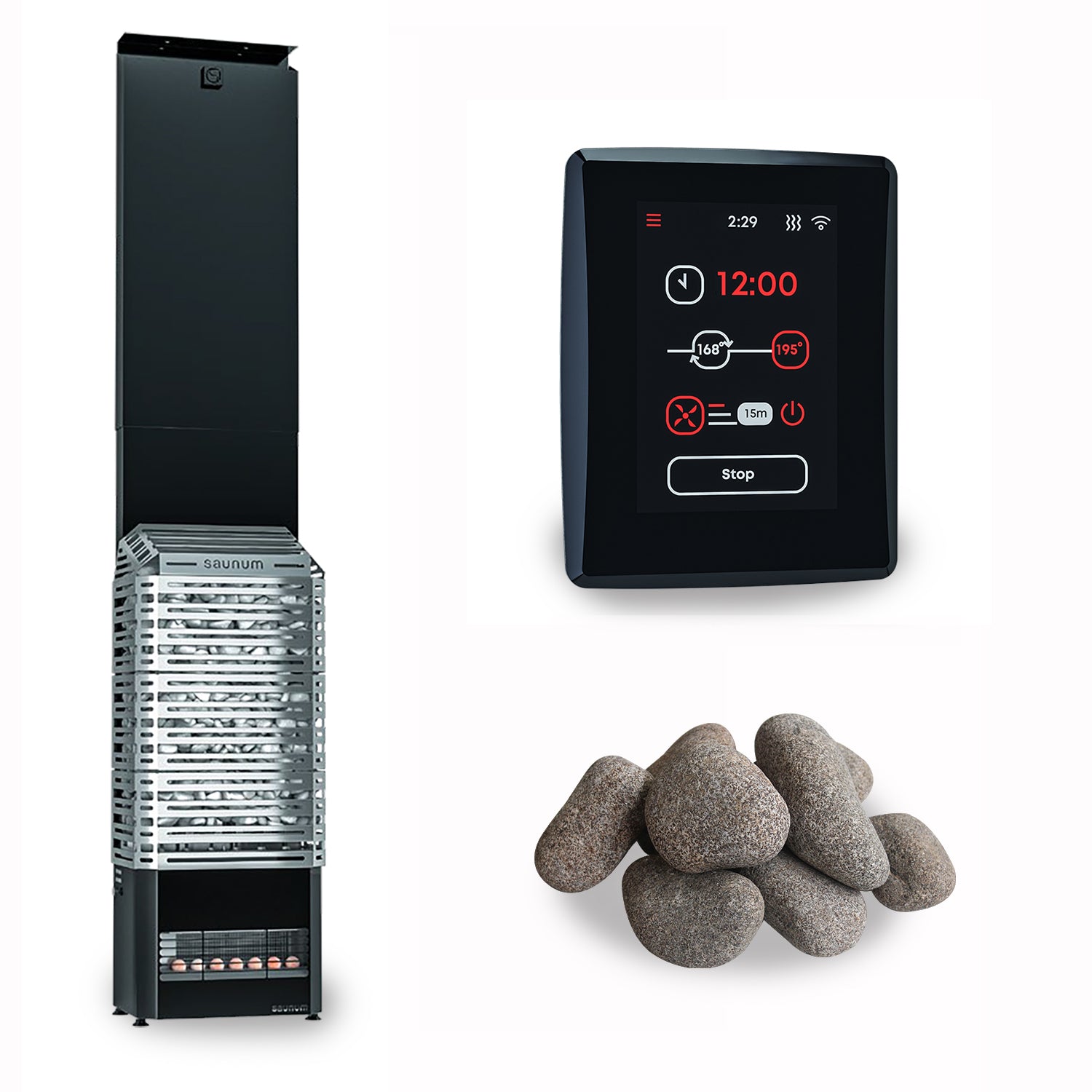 Saunum Air 7 Sauna Heater Package | 6.4 kW Air-Mixing System