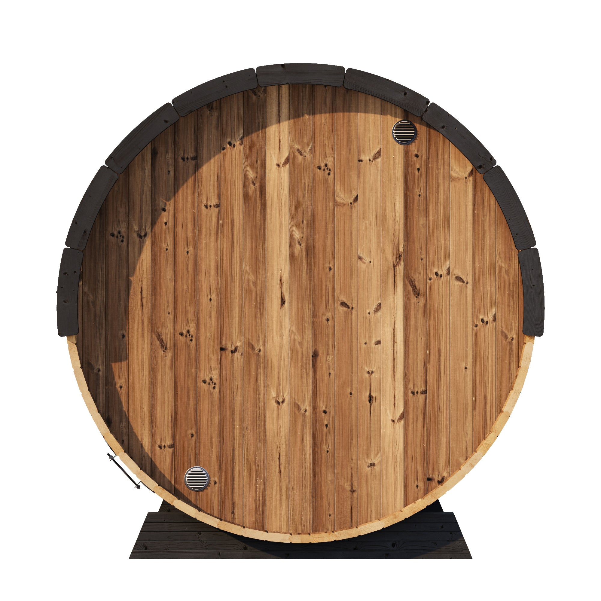 SaunaLife EE8G Barrel Sauna | 6 Person Glass Front