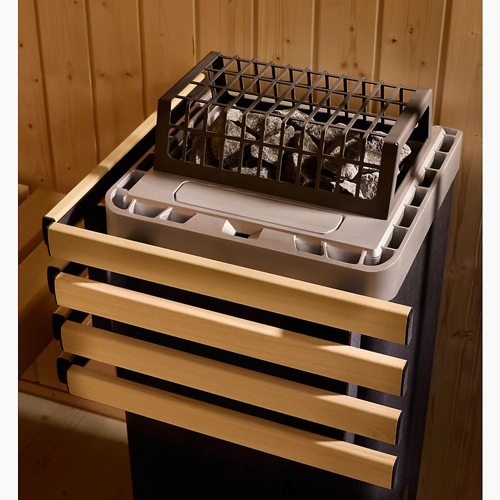 Kohler C1 2-Person Indoor Sauna – Graphite Black, With Floor