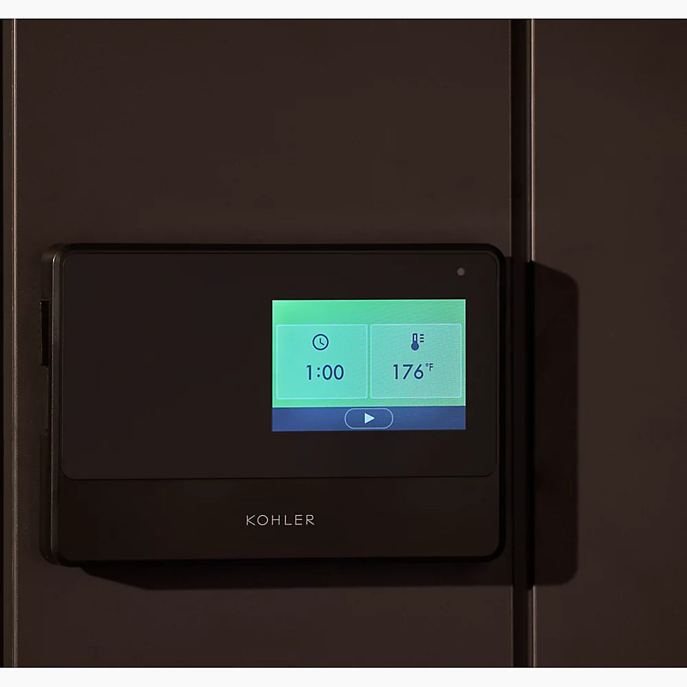 Kohler C1 2-Person Indoor Sauna, Graphite Grey, No Floor