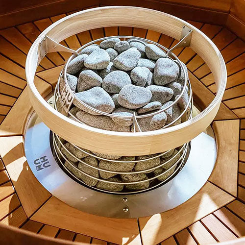 HUUM Flange HM – Stainless Steel Embedding Flange for HIVE Mini Sauna Heaters