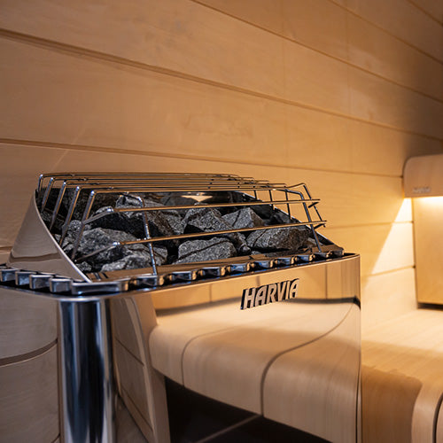 Harvia KIP45B Sauna Heater | 4.5 kW Built-In Controls for 100–210 ft³