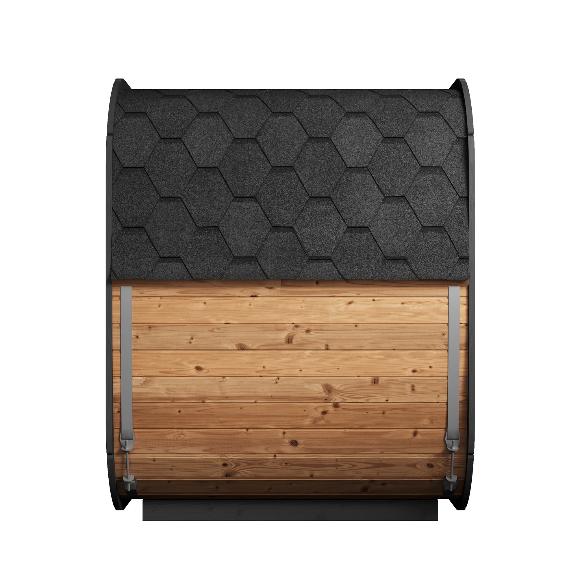 SaunaLife CL5G 4-Person Outdoor Thermo-Spruce Cube Sauna Kit with Wi-Fi LED