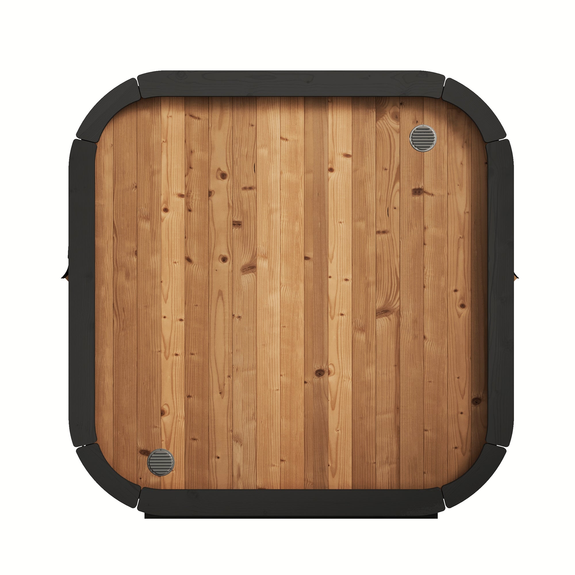 SaunaLife CL5G 4-Person Outdoor Thermo-Spruce Cube Sauna Kit with Wi-Fi LED