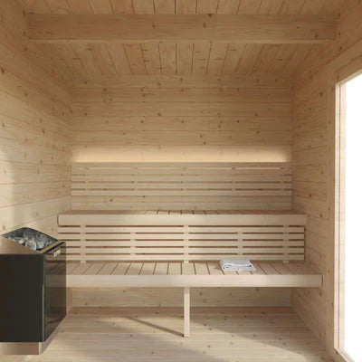 SaunaLife G4 Outdoor Sauna | 6 Person Garden Series Kit