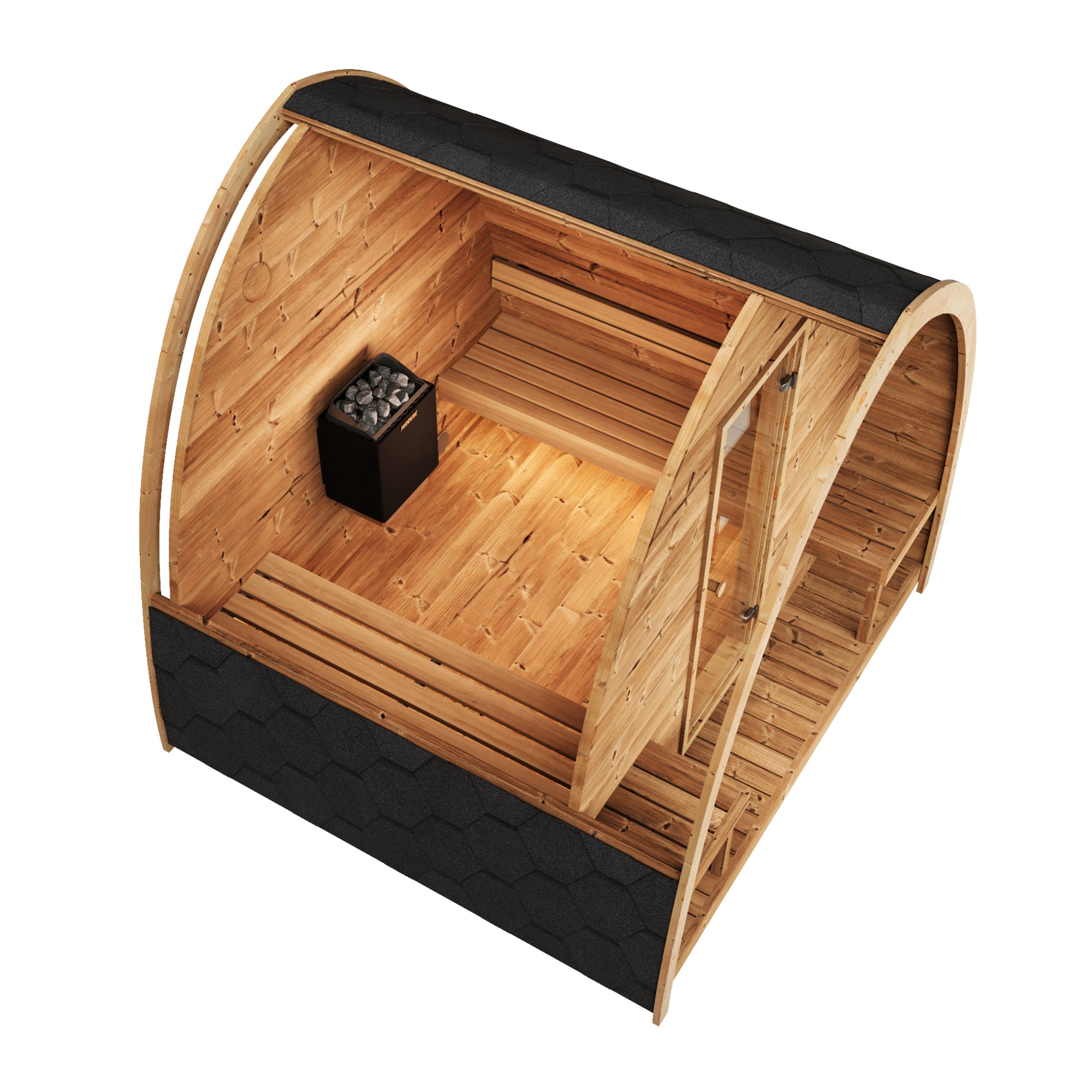 SaunaLife G3 Outdoor Sauna | 4 Person Garden Series Kit