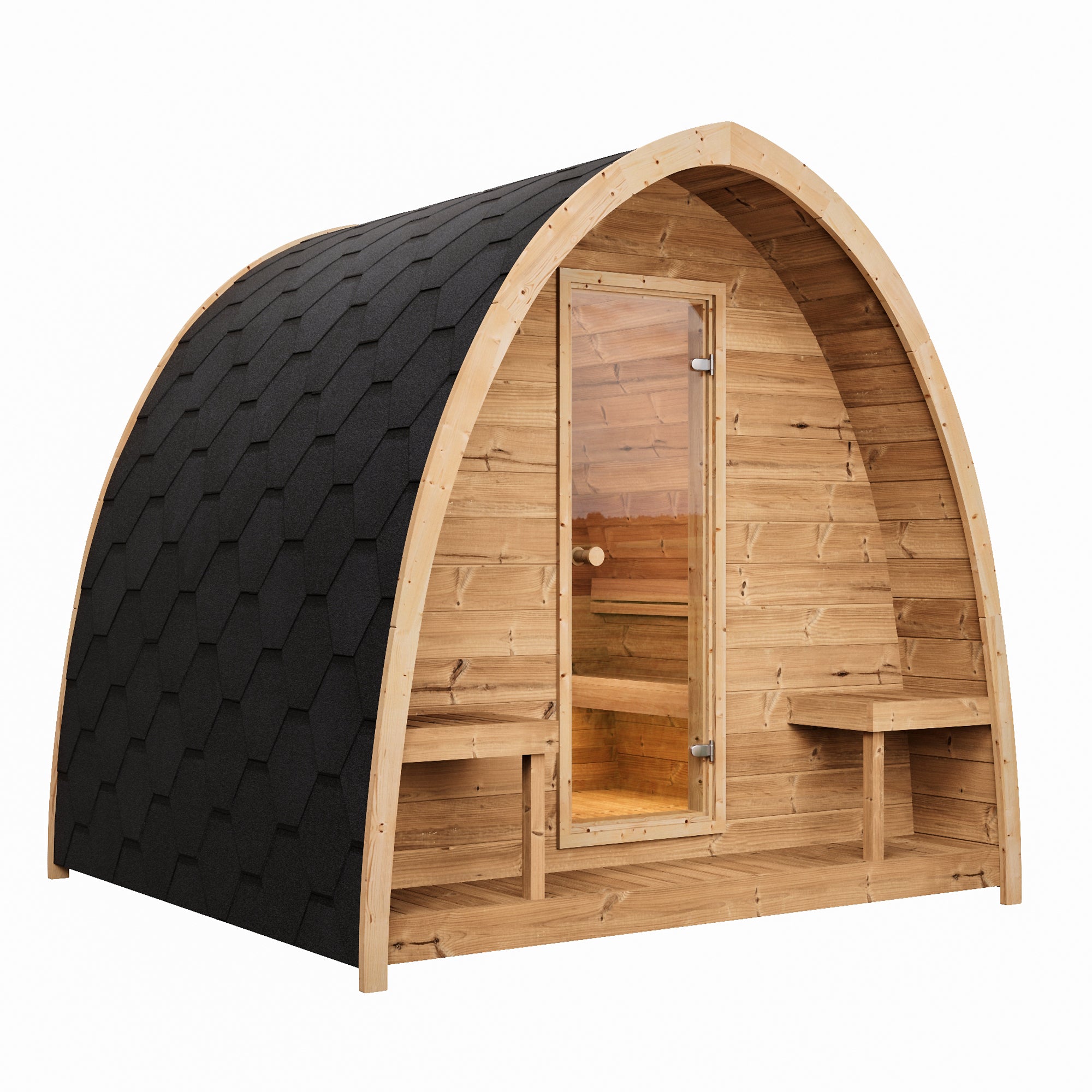 SaunaLife G3 Outdoor Sauna | 4 Person Garden Series Kit