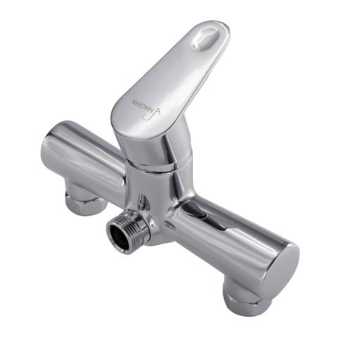 SaunaLife R3 Outdoor Barrel Shower — Rain-Series, 53″W x 90″H