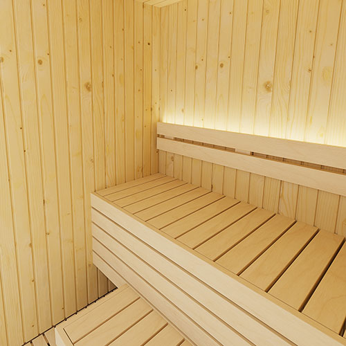 SaunaLife X2 Indoor Sauna | 1–2 Person Nordic Spruce