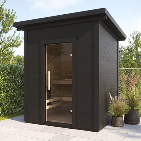 SaunaLife G2 Outdoor Sauna | 4 Person Garden Series Kit