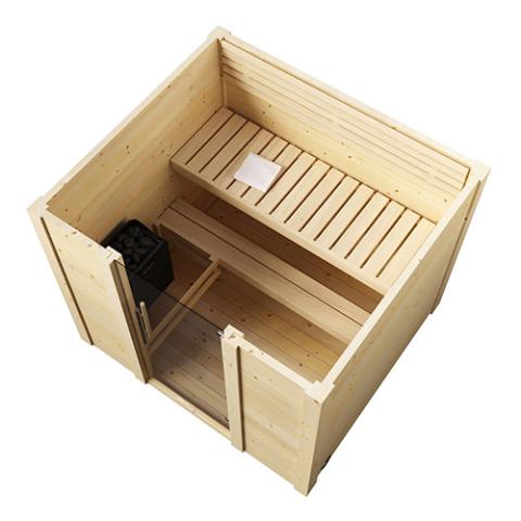 SaunaLife G2 Outdoor Sauna | 4 Person Garden Series Kit