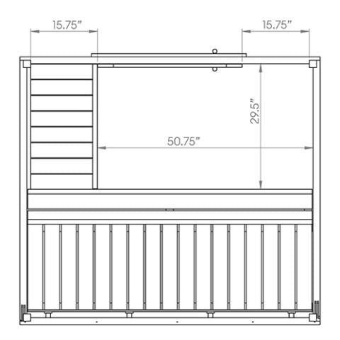 SaunaLife G2 Outdoor Sauna | 4 Person Garden Series Kit