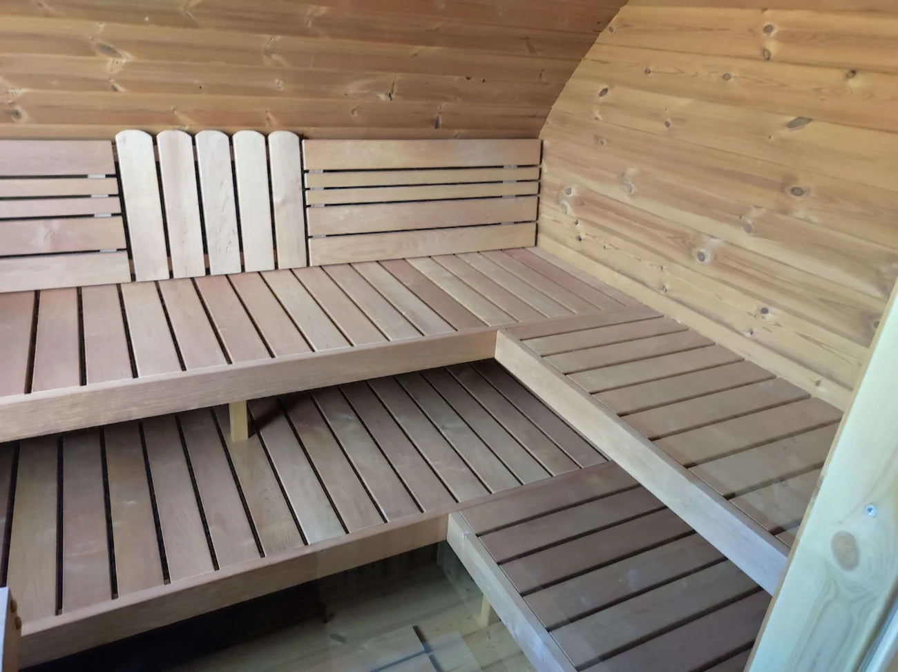 SaunaLife G11 Outdoor Sauna | 8 Person 2-Room Garden Suite