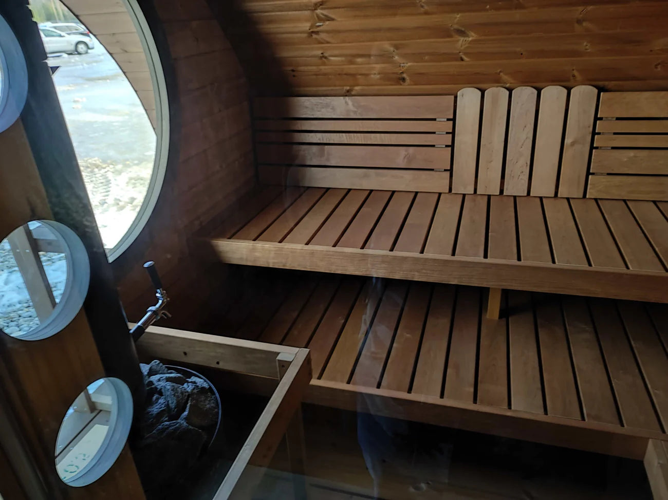 SaunaLife G11 Outdoor Sauna | 8 Person 2-Room Garden Suite