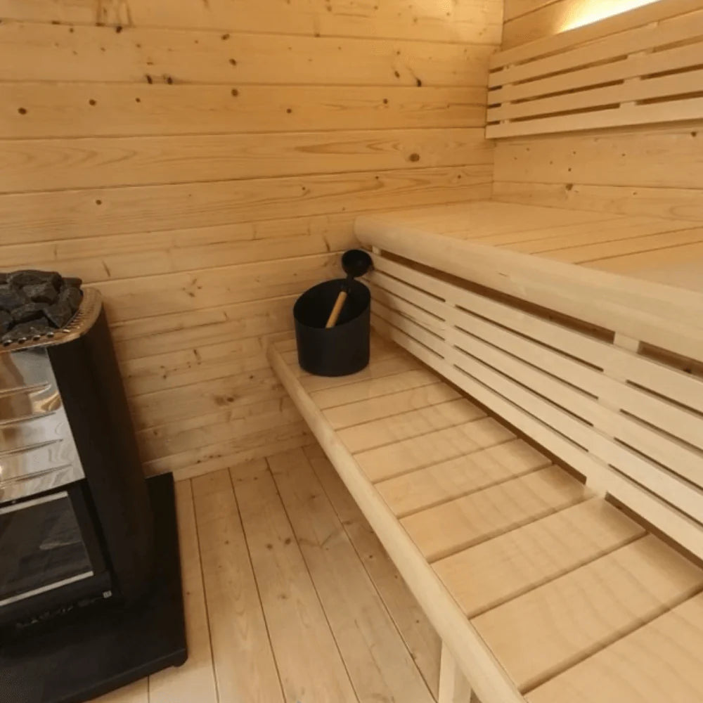 SaunaLife G4 Outdoor Sauna | 6 Person Garden Series Kit