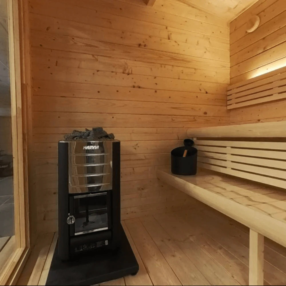 SaunaLife G4 Outdoor Sauna | 6 Person Garden Series Kit