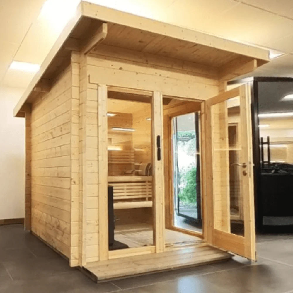 SaunaLife G4 Outdoor Sauna | 6 Person Garden Series Kit