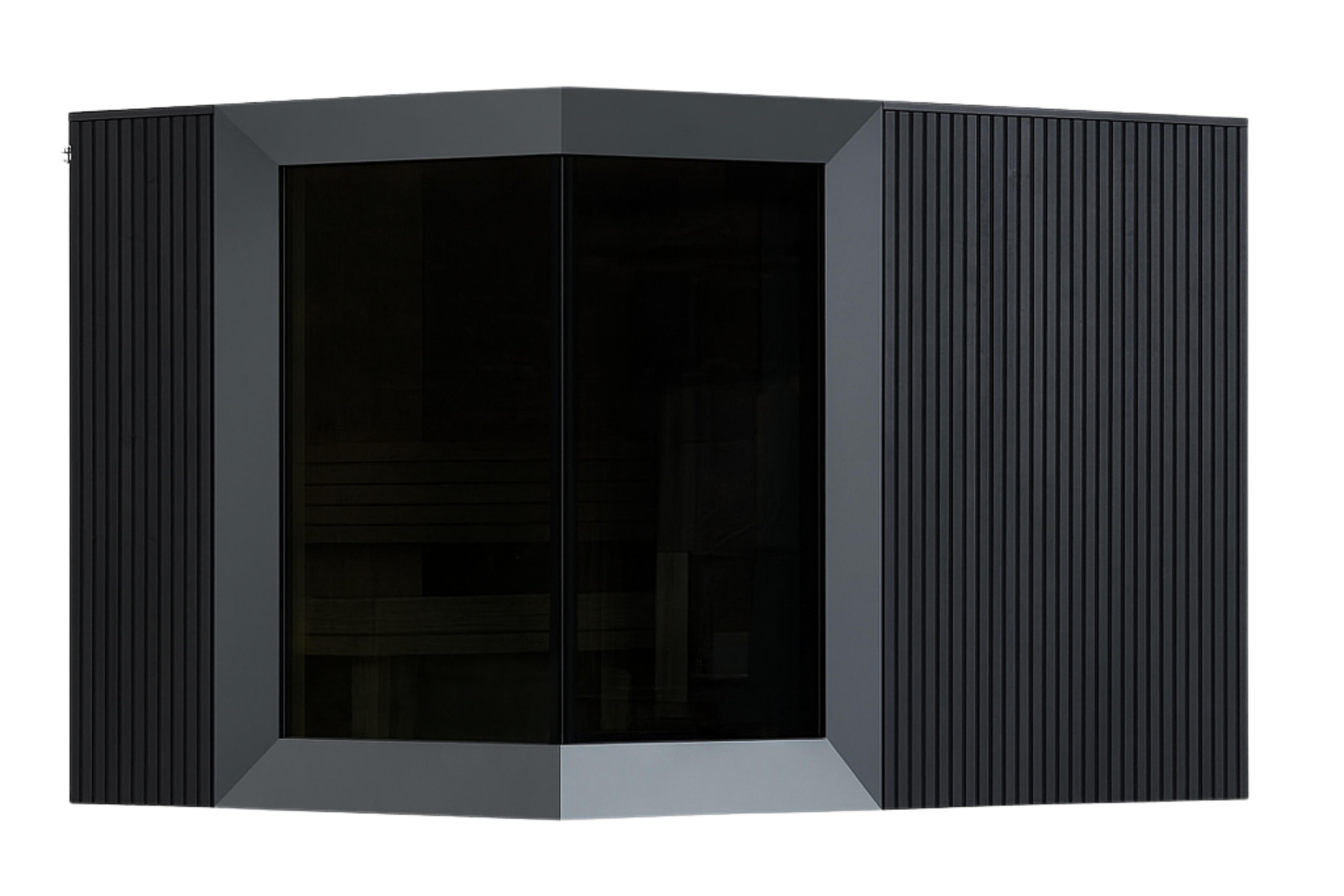 Genevas Zermatt Pre-Assembled Outdoor Sauna Cabin with Private Changing Room