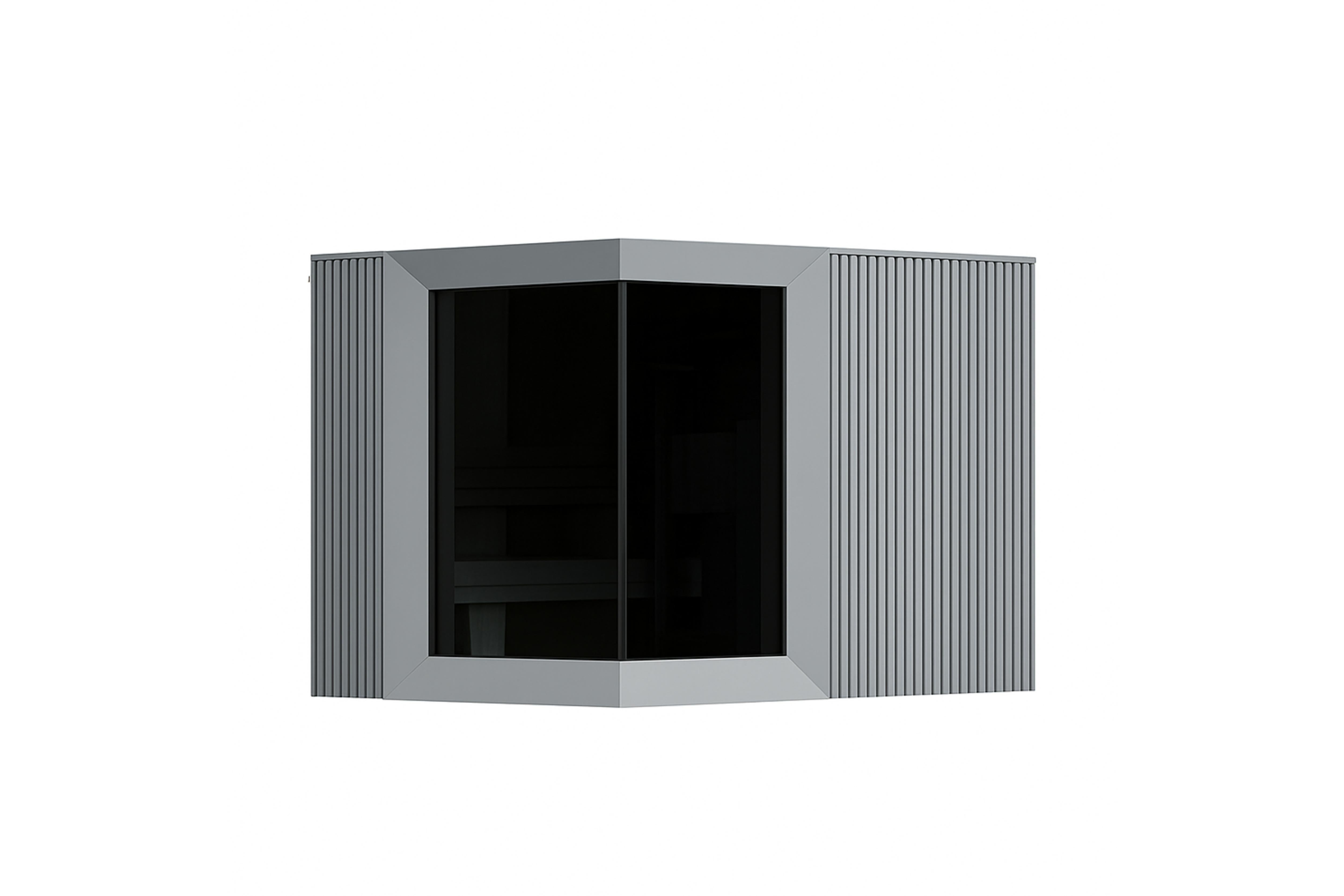 Genevas Zermatt Pre-Assembled Outdoor Sauna Cabin with Private Changing Room