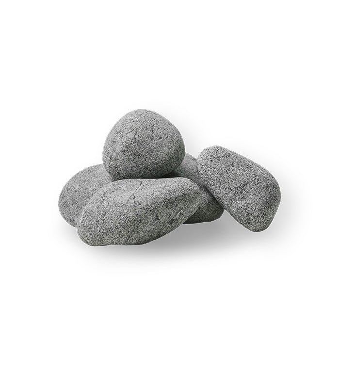 HUUM Stones 24 – Premium Rounded Olivine Sauna Stones (2-4″) – 33 lbs Box