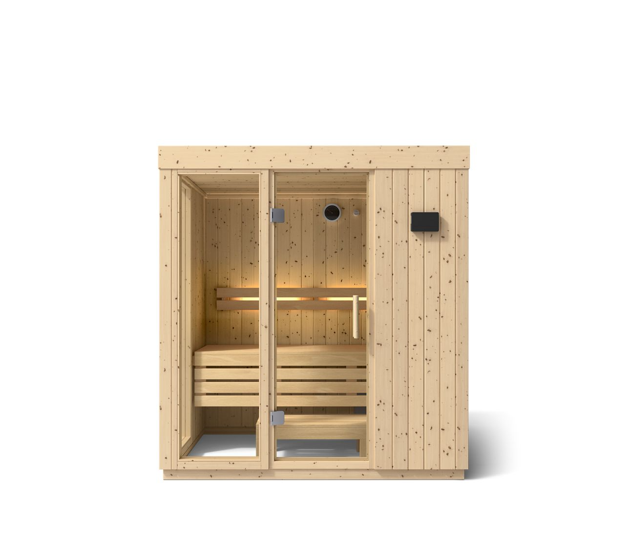 Kohler C1 3-Person Indoor Sauna – Scandinavian Spruce, No Floor