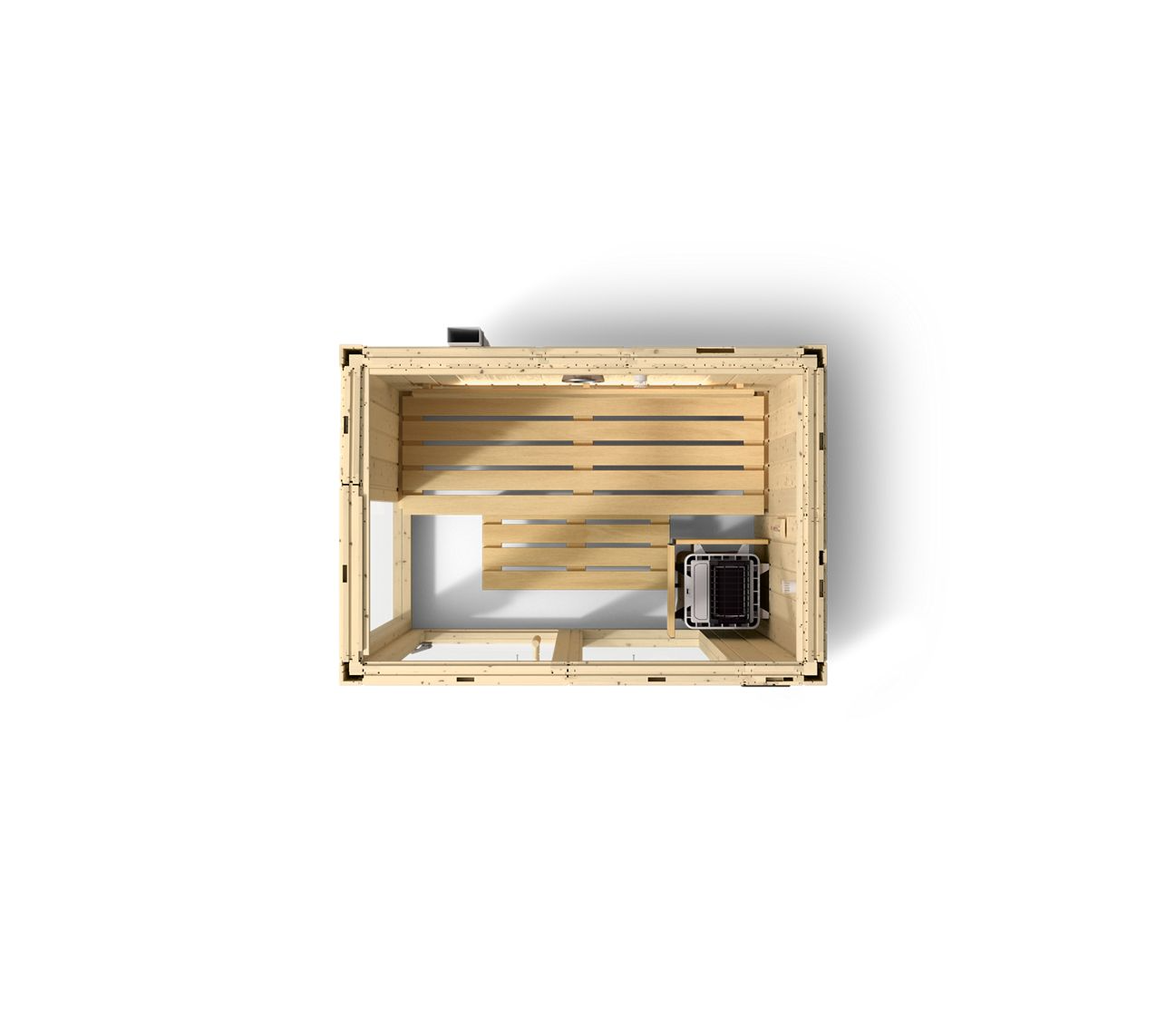 Kohler C1 Indoor 2-Person Sauna in Scandinavian Spruce – No Floor