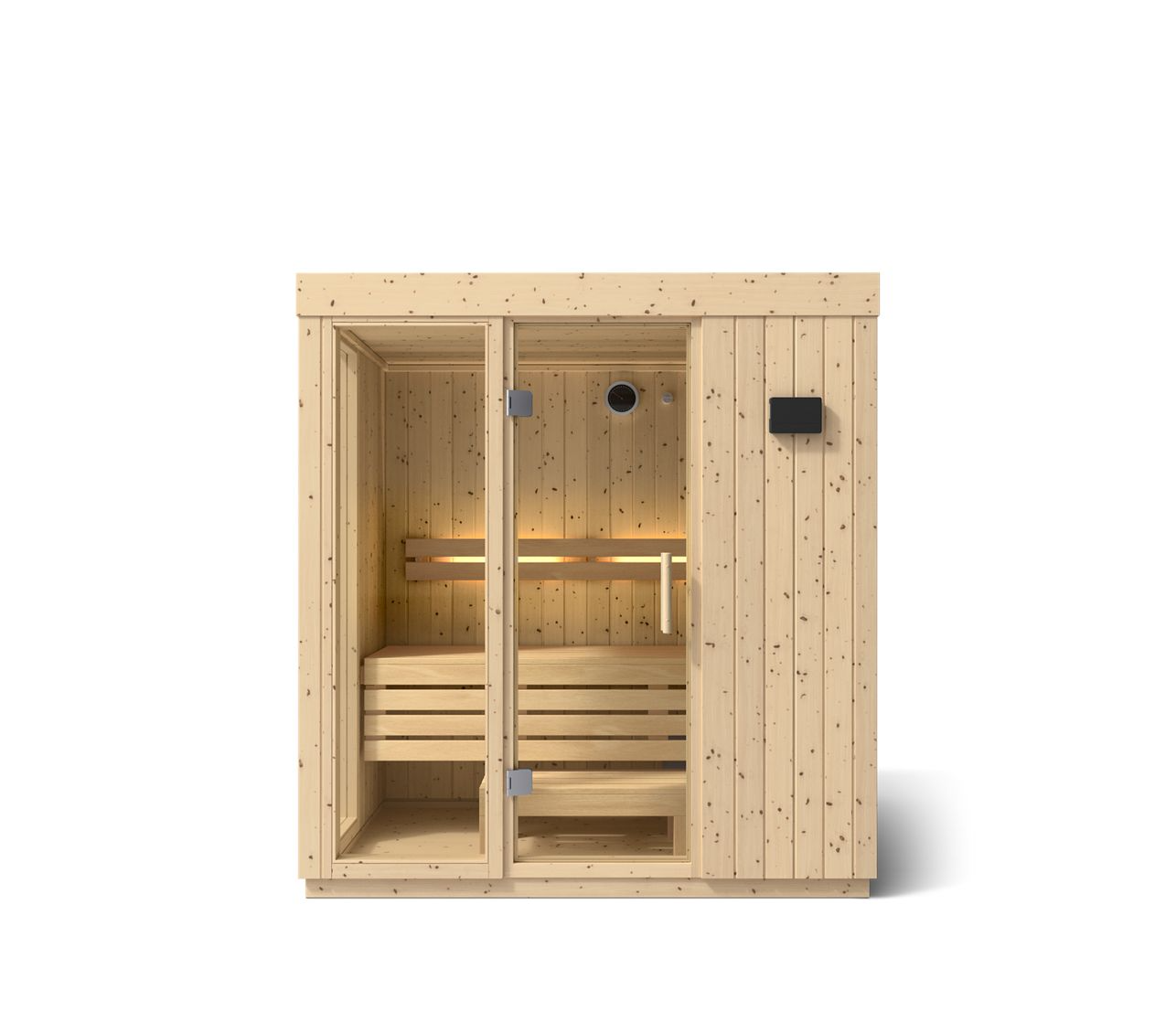 Kohler C1 Indoor 3-Person Sauna in Scandinavian Spruce With Floor