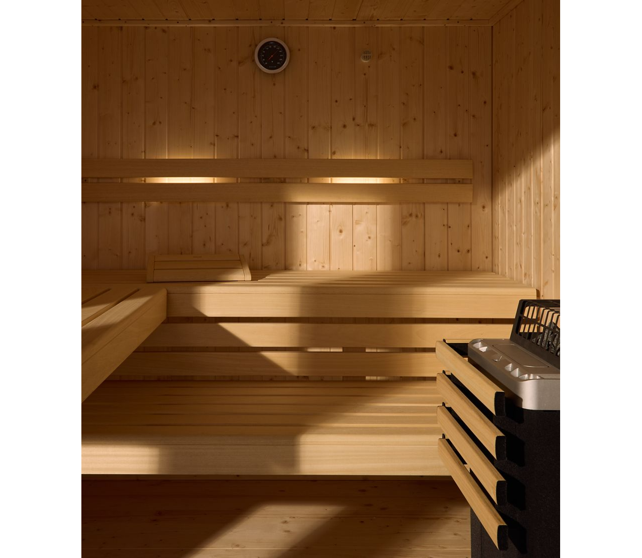 Kohler C1 5-Person Indoor Sauna Kit, Graphite Grey, No-Floor Configuration