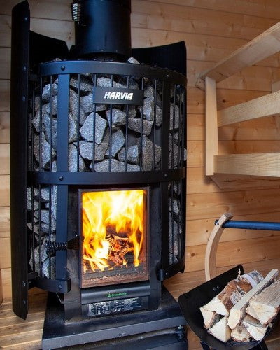 Harvia Legend 150 Wood Sauna Stove | 16kW, Glass Door, Clean Burn