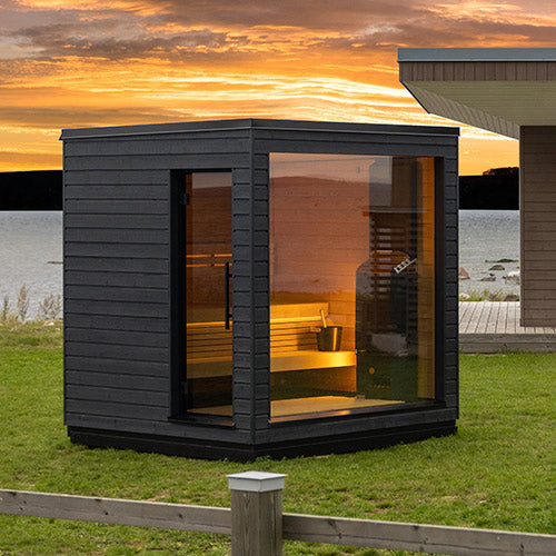SaunaLife G6 Outdoor Sauna | 5 Person Fully Assembled Luxury Cabin