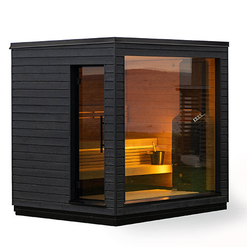 SaunaLife G6 Outdoor Sauna | 5 Person Fully Assembled Luxury Cabin