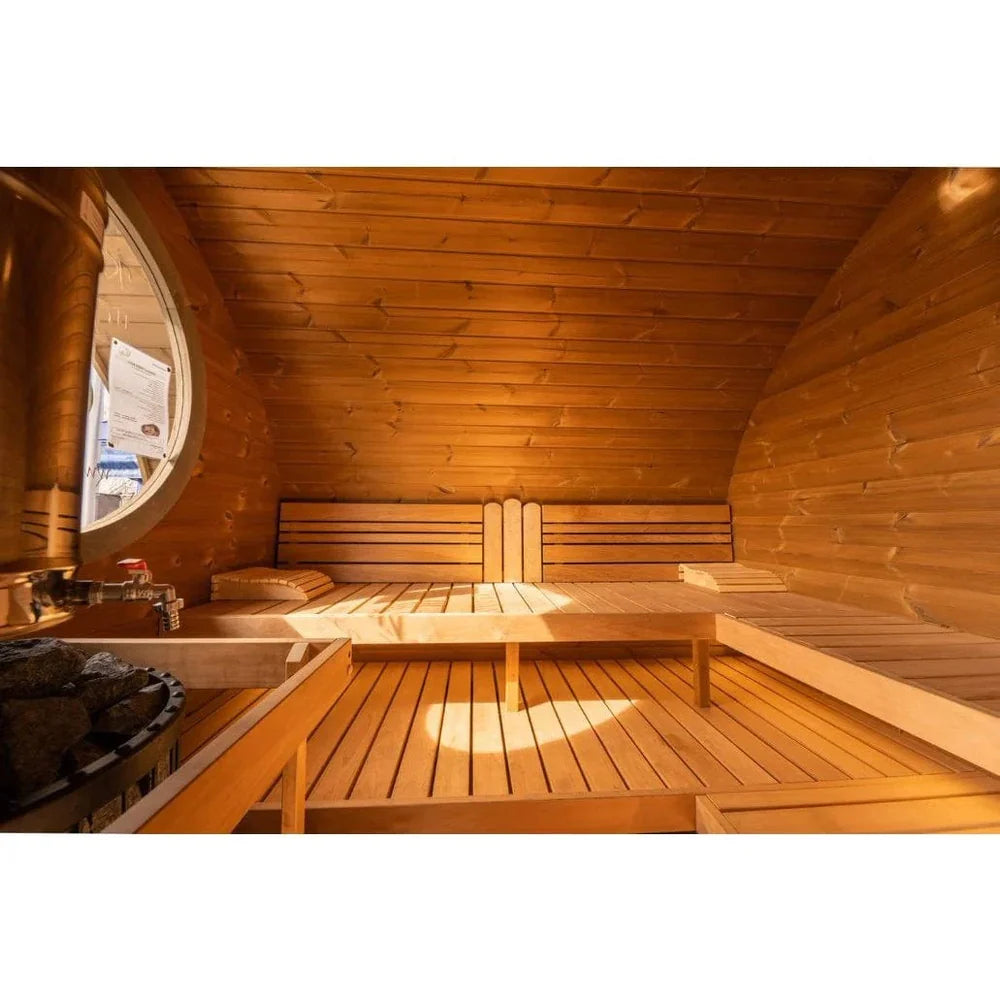 SaunaLife G11 Outdoor Sauna | 8 Person 2-Room Garden Suite