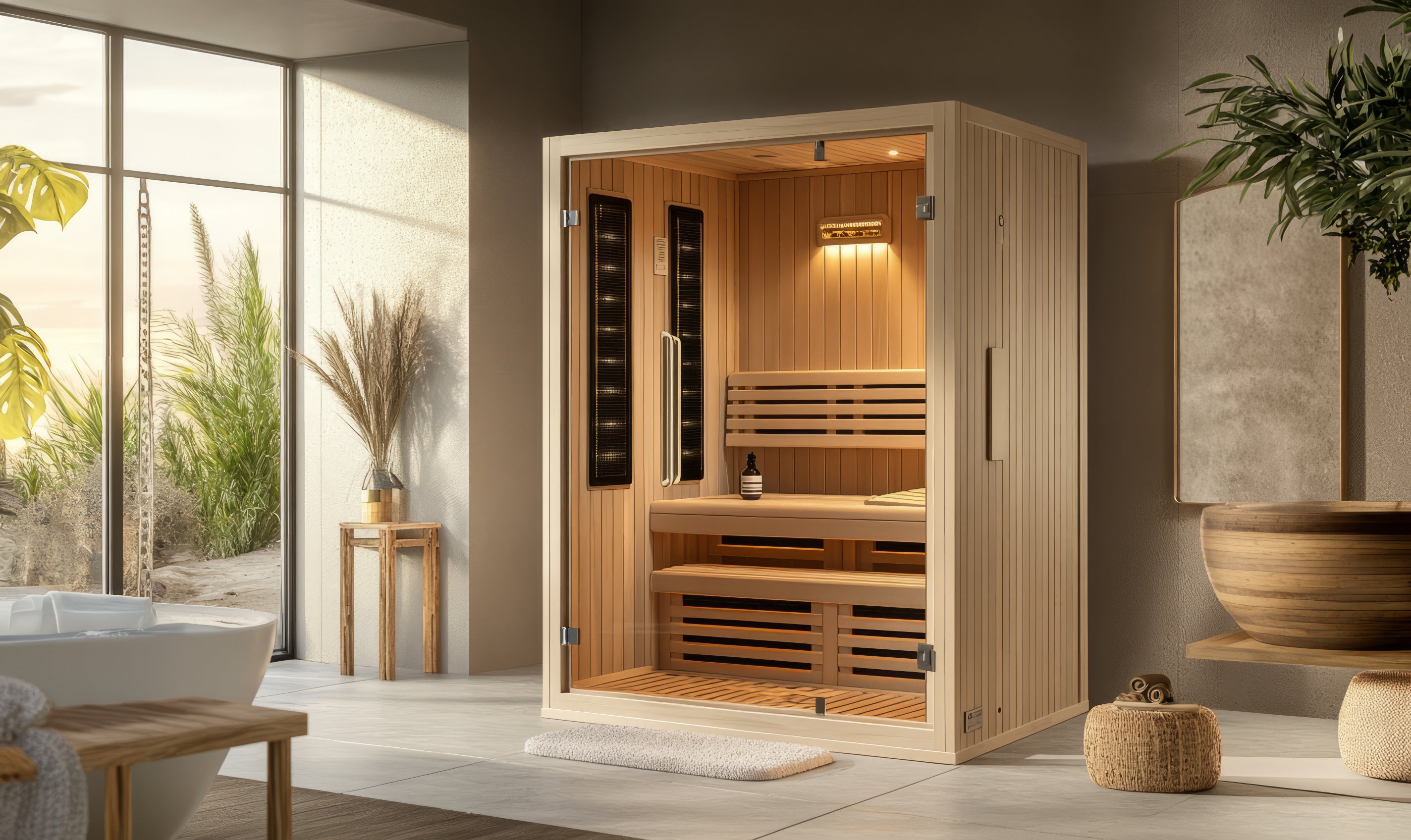 Sauna Sanctum 2-Person Full-Spectrum Infrared Sauna