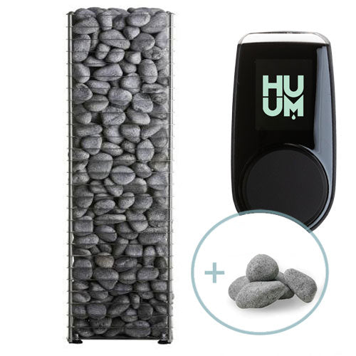 HUUM CLIFF 11 kW Sauna Heater Package | Slim Design + UKU Wi-Fi Control