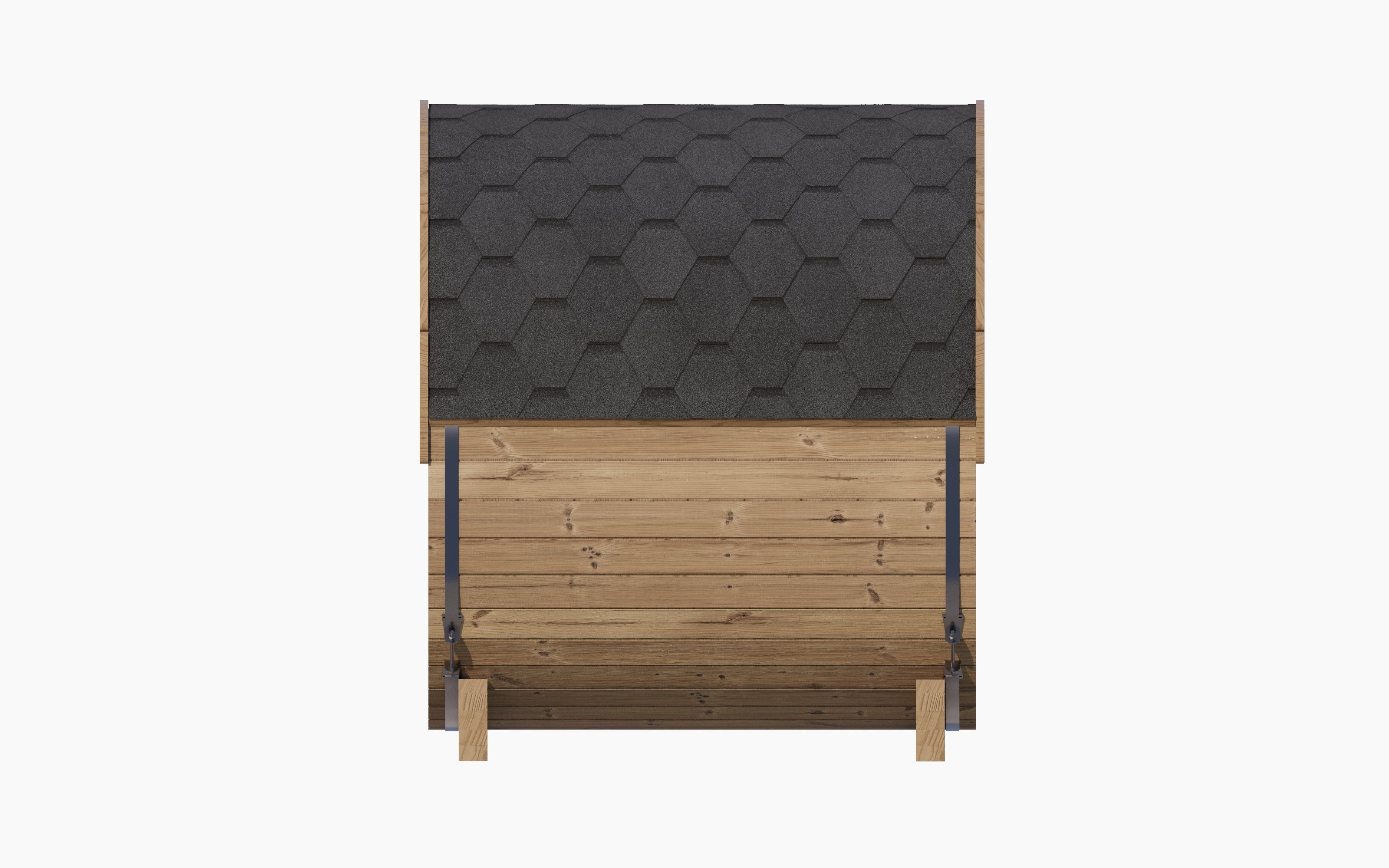 SaunaLife E6W Barrel Sauna | 3 Person with Glass Window