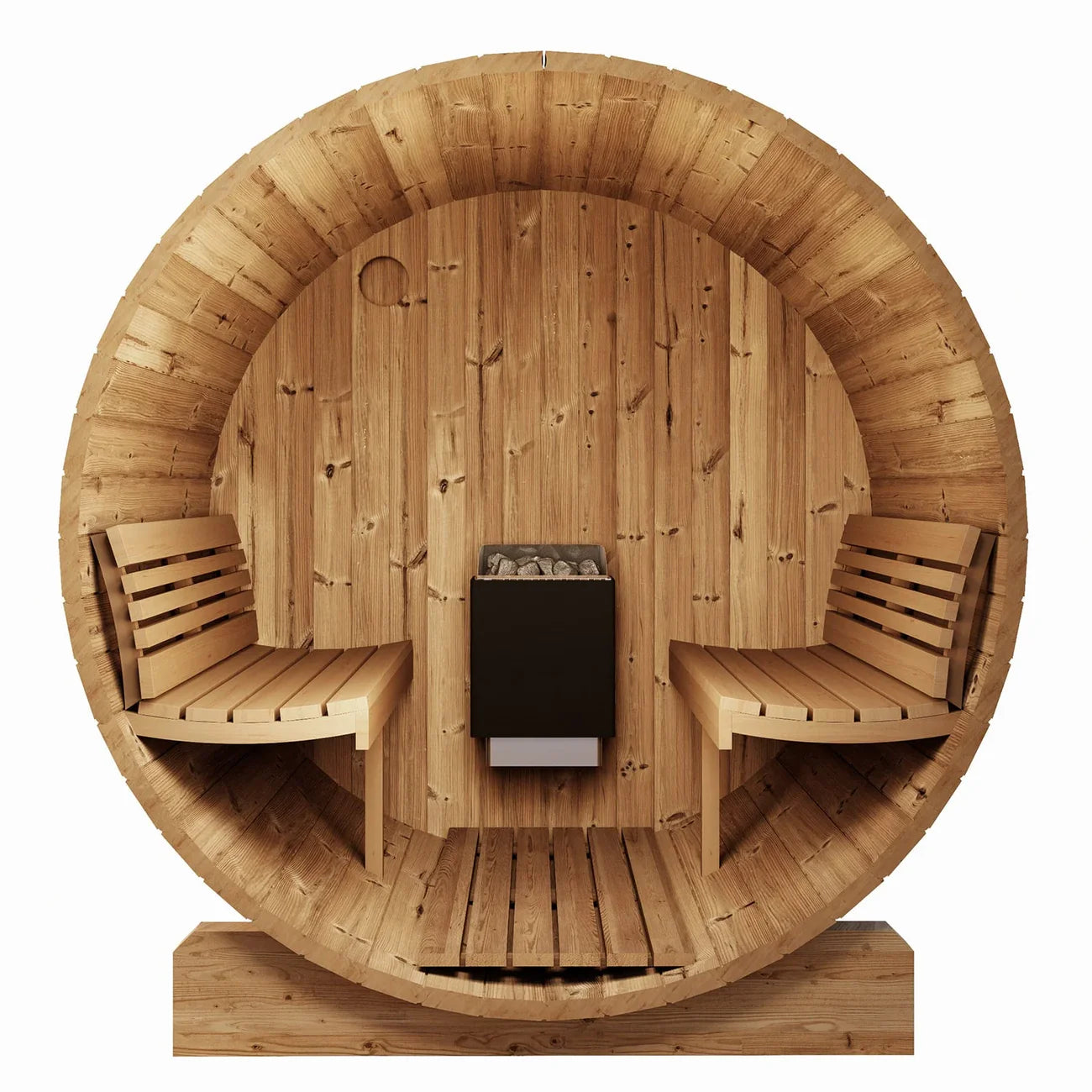 SaunaLife E6 Barrel Sauna | 3 Person Outdoor ERGO Series