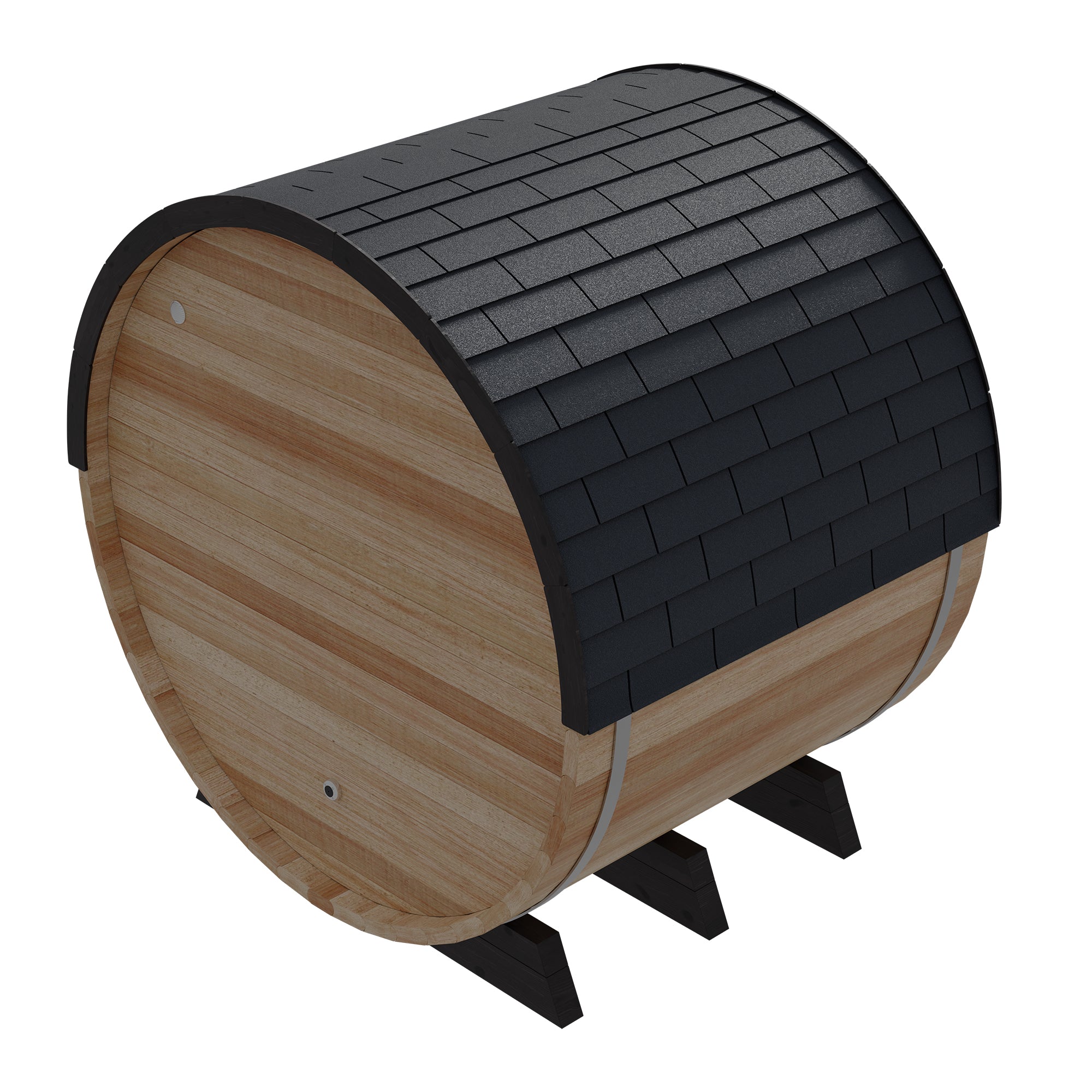 Finnmark FD-7 Outdoor Barrel Sauna | 4 Person Hybrid Thermo-Aspen
