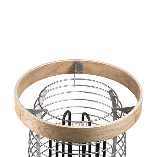 HUUM Rail HM – Safety Rail Accessory for HIVE Mini Sauna Heaters, Wood & Steel