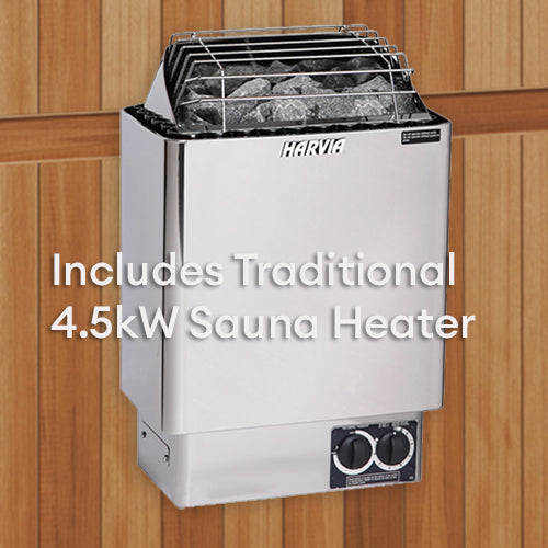 Finnmark FD-5 Trinity XL Infrared and Traditional 4-Person Hybrid Sauna