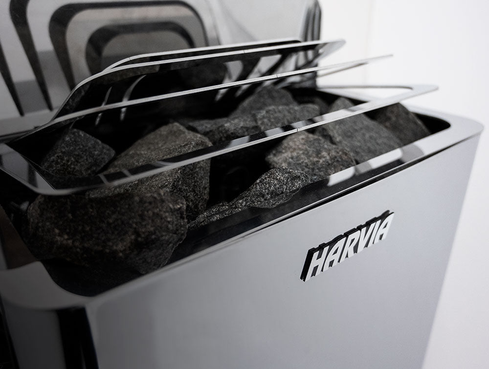 Harvia The Wall SW60 Sauna Heater | 6 kW, Black Steel, 141–282 ft³