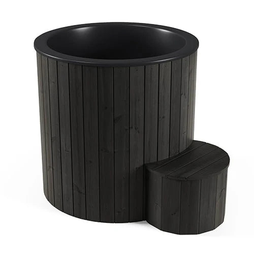 SaunaLife S1B Cold/Hot Plunge — Black Thermo-Pine