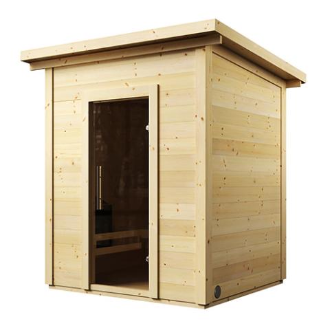 SaunaLife G2 Outdoor Sauna | 4 Person Garden Series Kit