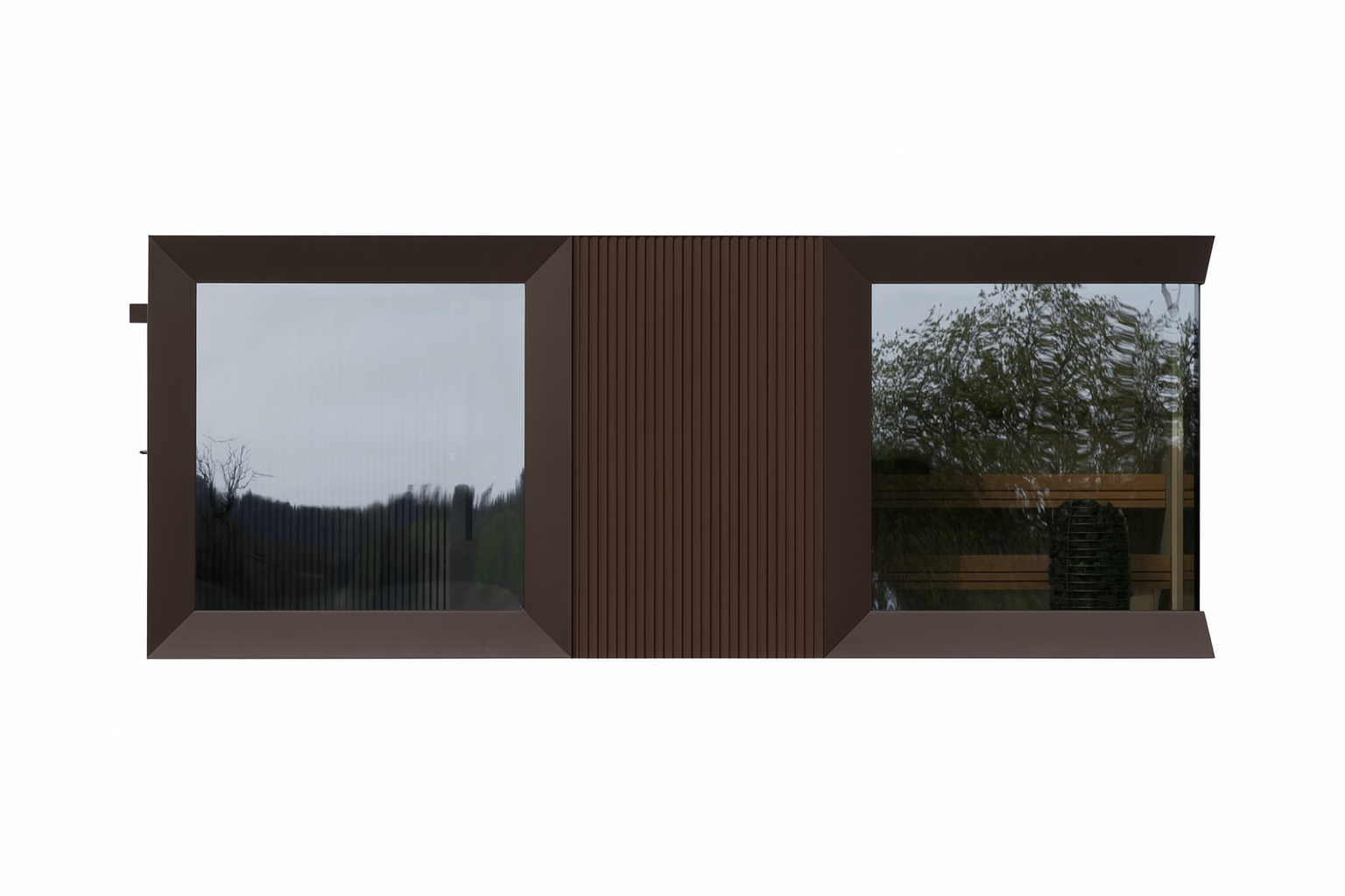 Genevas St. Moritz Light Gray – Luxury Pre-Assembled Outdoor Sauna with Lounge & Shower Cabin