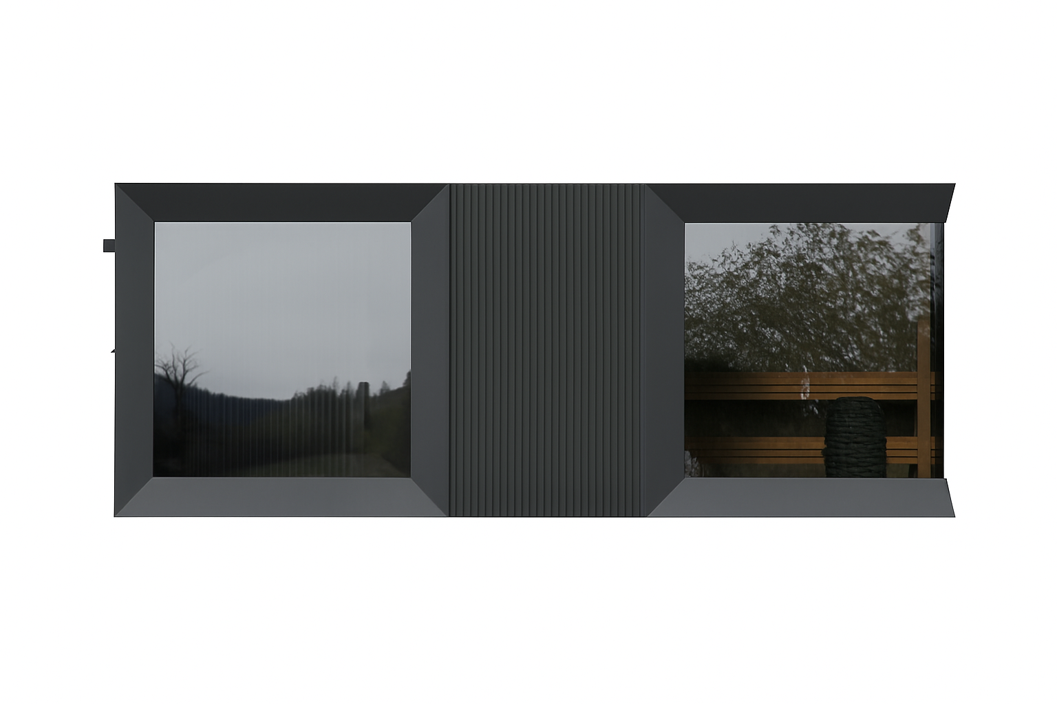 Genevas St. Moritz Light Gray – Luxury Pre-Assembled Outdoor Sauna with Lounge & Shower Cabin