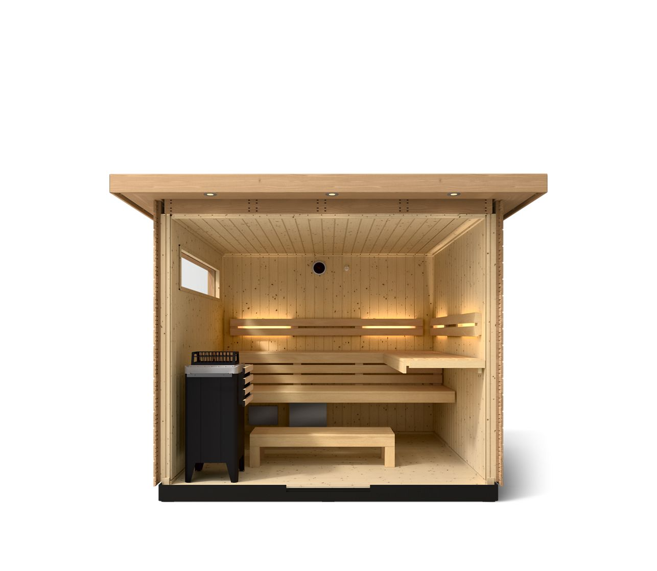 Kohler C2 Outdoor Sauna in Douglas Fir – Up to 6 Person Scandinavian