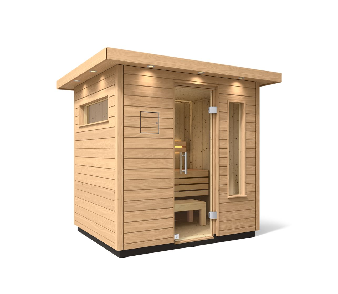 Kohler C2 Outdoor Sauna in Douglas Fir – Up to 3 Person Scandinavian