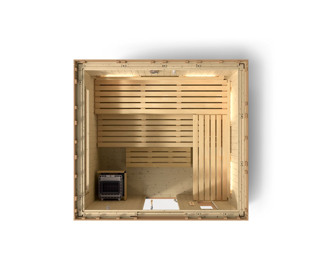 Kohler C2 Outdoor Sauna in Douglas Fir – Up to 6 Person Scandinavian