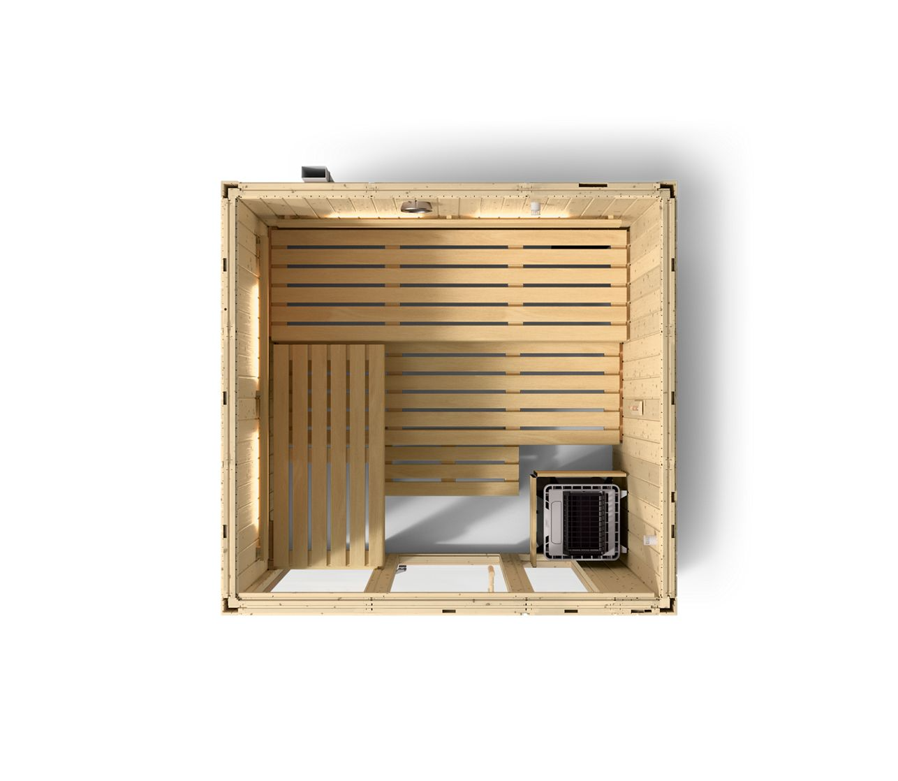 Kohler C1 5-Person Indoor Sauna, Scandinavian Spruce No-Floor Cabin