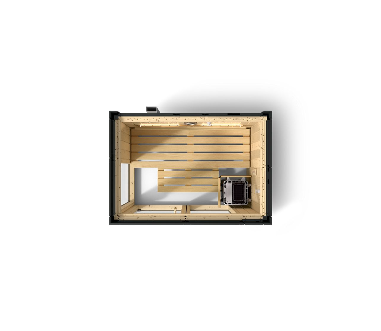 Kohler C1 2-Person Indoor Sauna, Graphite Grey, No Floor